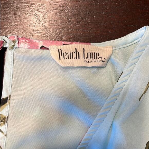 Peach Love California Light Blue Floral Romper - Picture 9 of 10